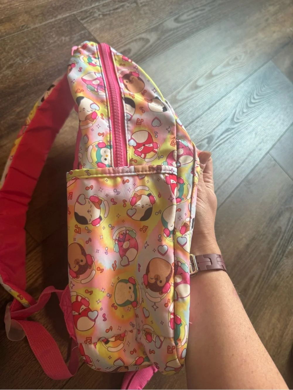 Squishmallows school travel backpack 16” by 12”